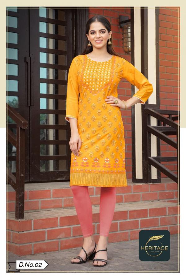 Heritage Kimaya 2 Exclusiver Kurtis Collection